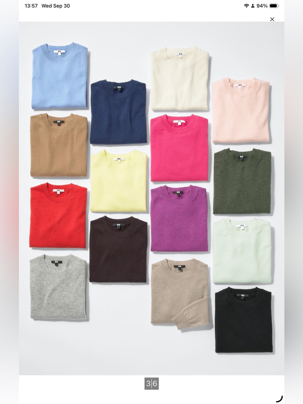Uniqlo Cashmere Brown Crew Neck Sweater- Small